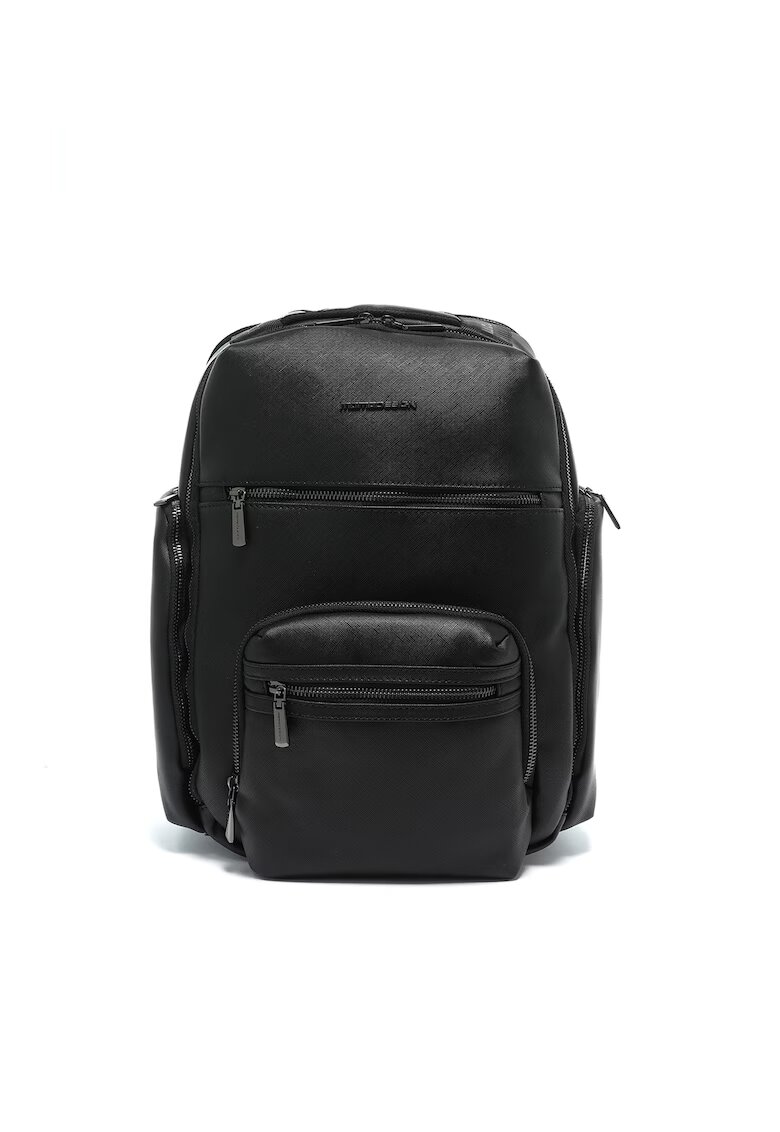 Momo Design Rucsac de piele ecologica cu textura de piele Saffiano 37949 - Negru