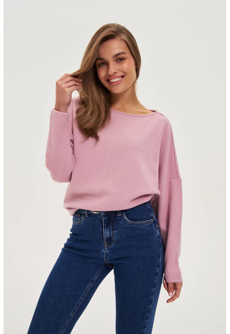 MOODO Bluza Gri Patrata - Roz