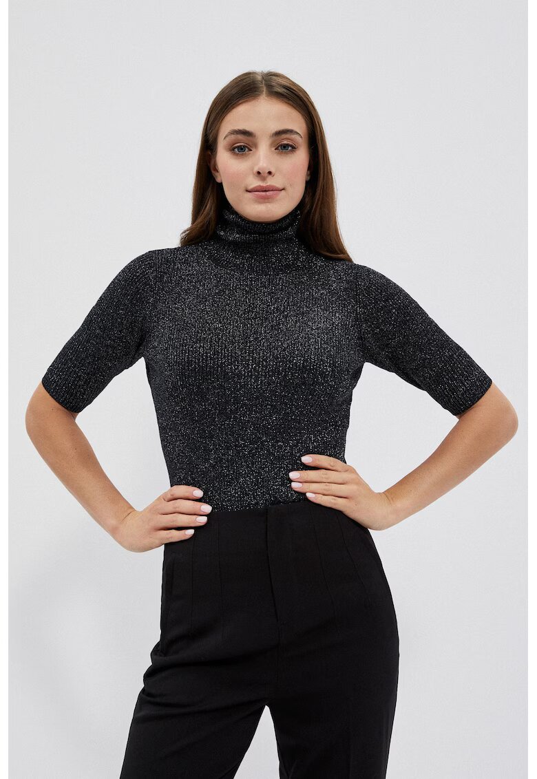 MOODO Golf negru cu fir metalic - Negru
