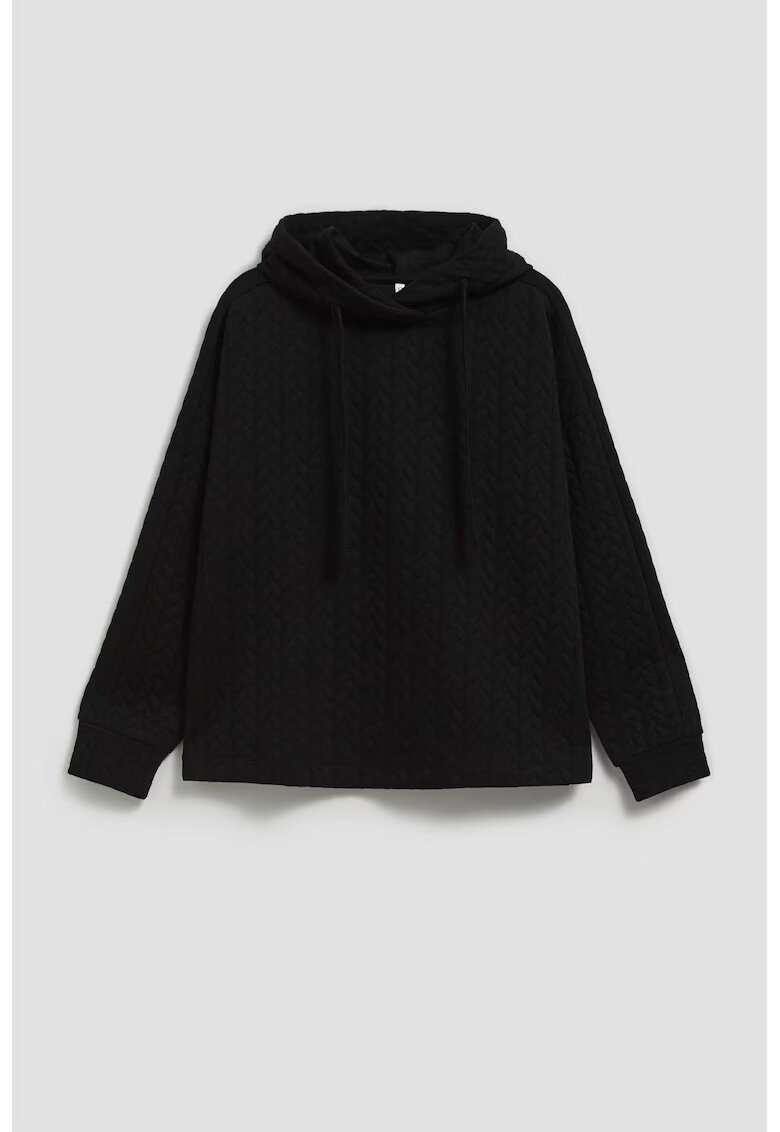 MOODO Hoodie negru - Negru