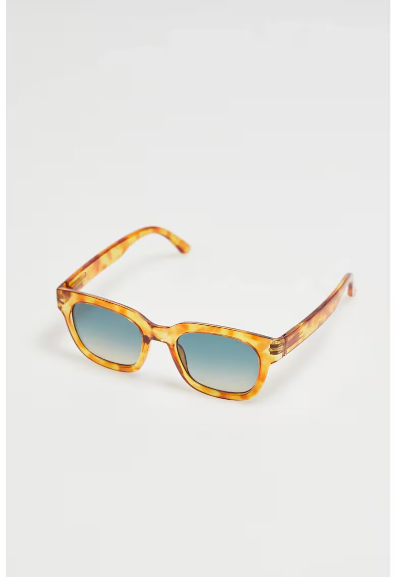 MOODO Ochelari de soare dreptunghiulari - rame din plastic maronie - filtrare UV 400 -
