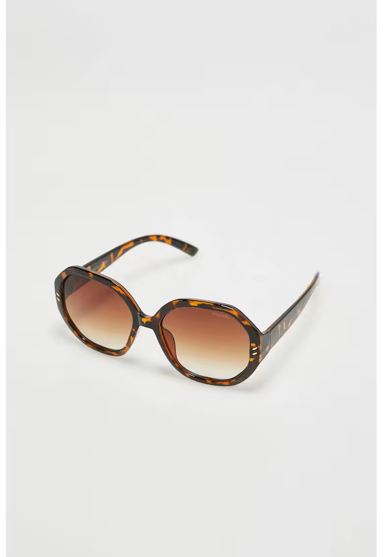 MOODO Ochelari de soare rame maronii - lentile rotunde - filtrul UV 400 -