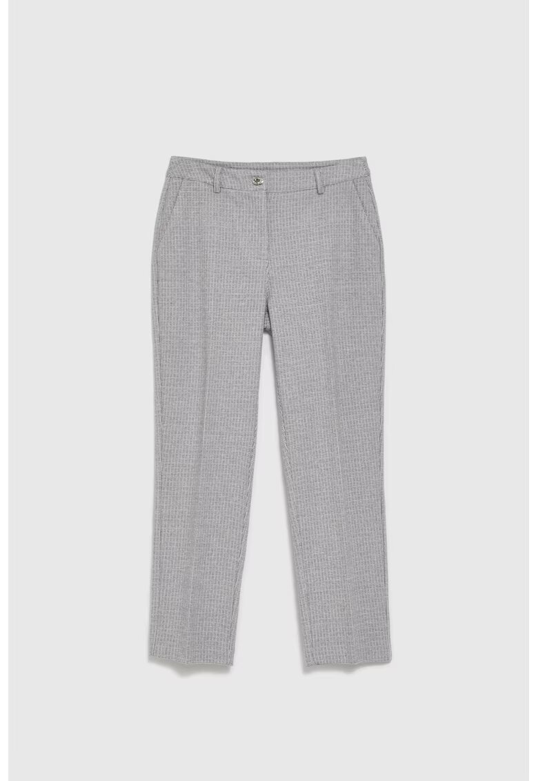 MOODO Pantaloni gri cu pliuri - Gri