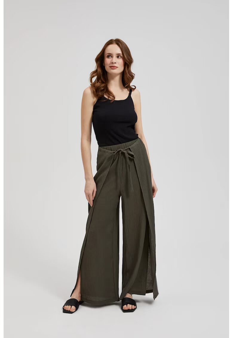 MOODO Pantaloni largi - maslinie -