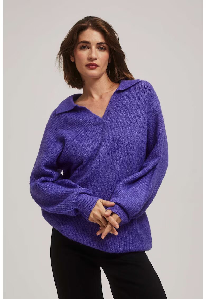 MOODO Pulover femei - violet - acril -