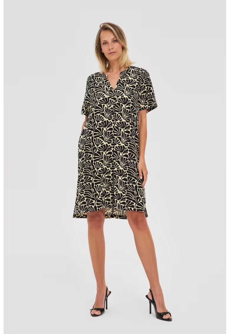 MOODO Rochie Croi Loose Fit - Negru
