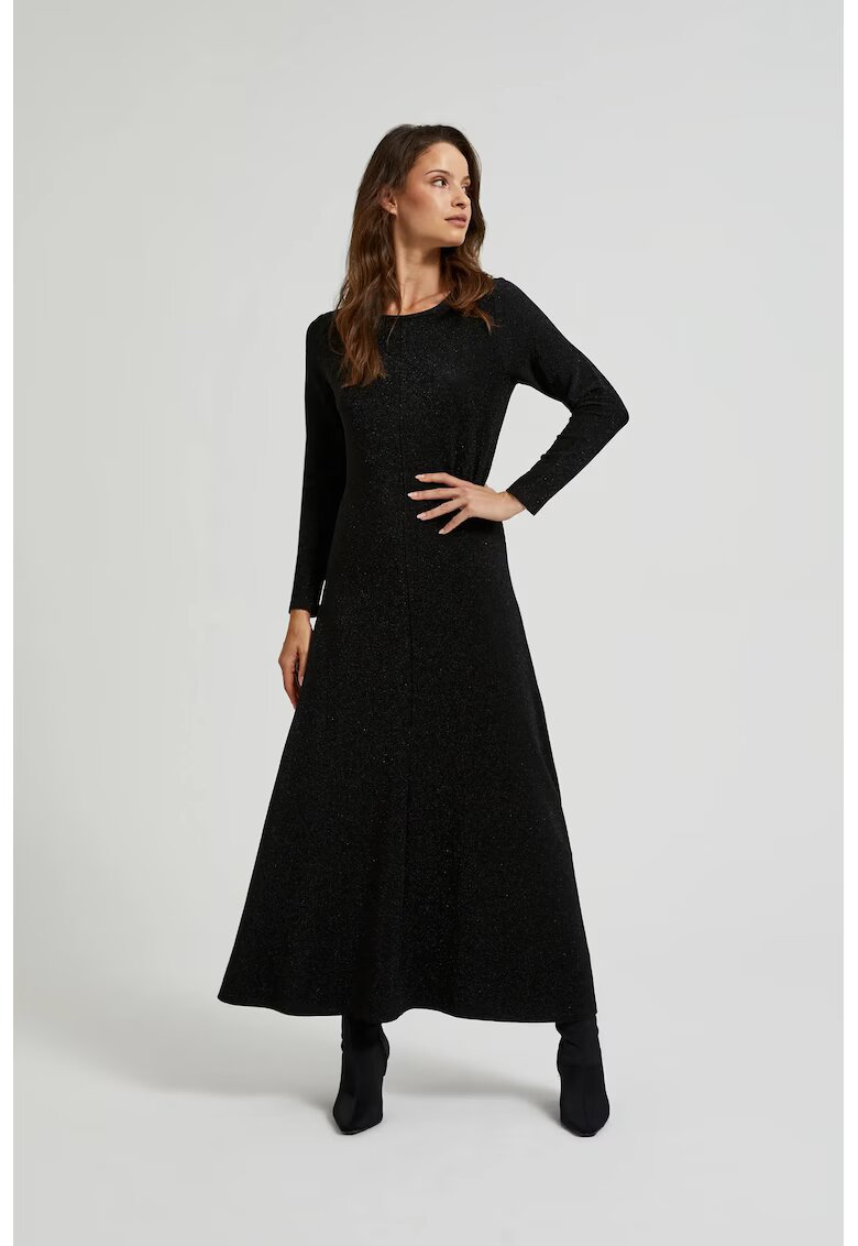 MOODO Rochie maxi eleganta neagra - Negru