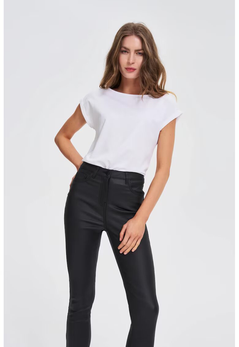 MOODO Tricou din bumbac alb - Alb