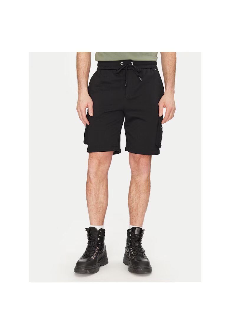 MOOSE KNUCKLES Pantaloni sport barbati negru