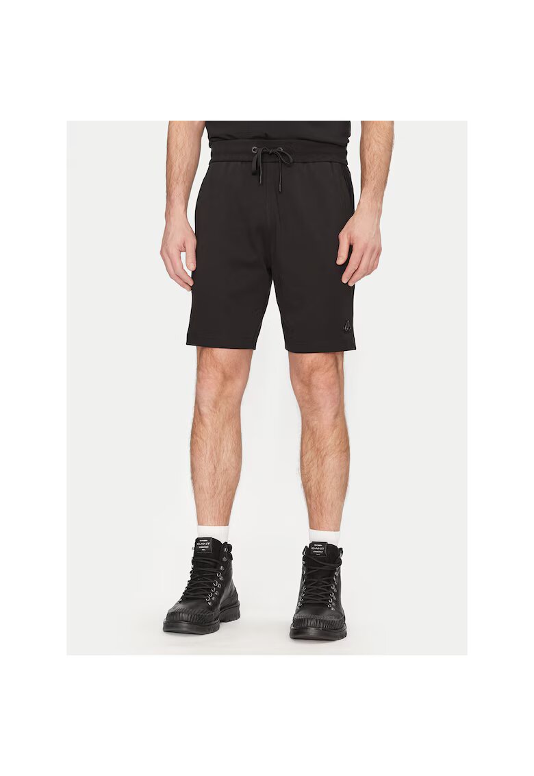 MOOSE KNUCKLES Pantaloni sport barbati negru - scurti