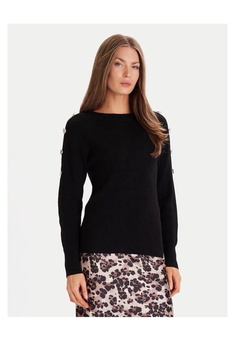 Morgan Pulover dama negru - moale