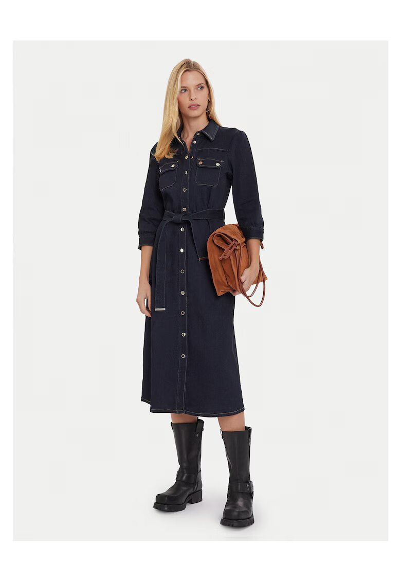 Morgan Rochie din denim pentru femei bleumarin