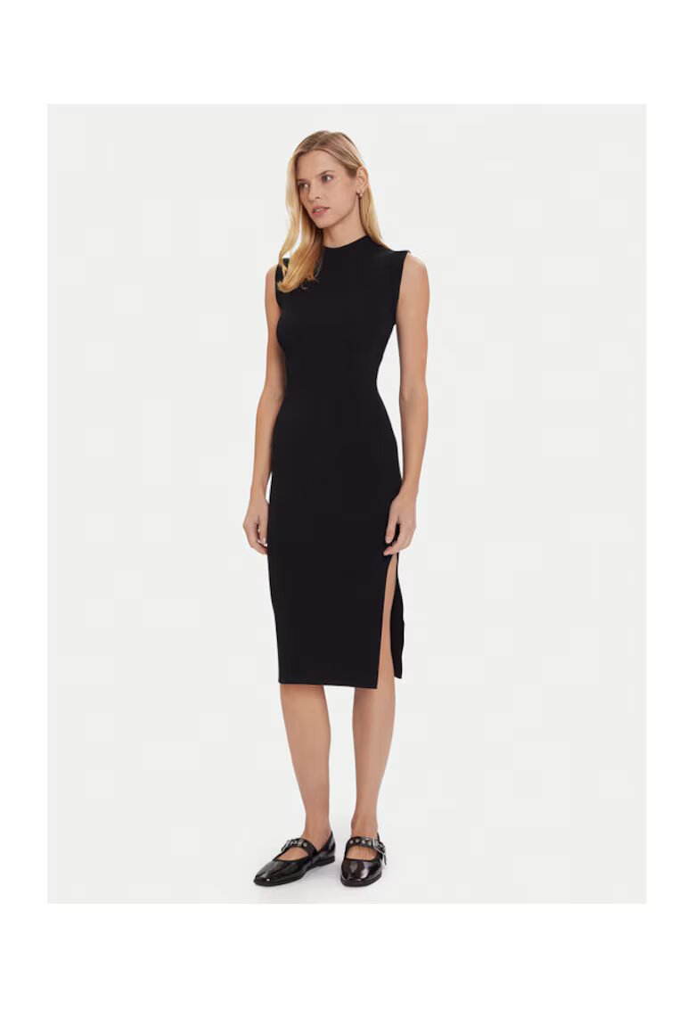 Morgan Rochie tricotata de dama - negru - fabricata din material de calitate
