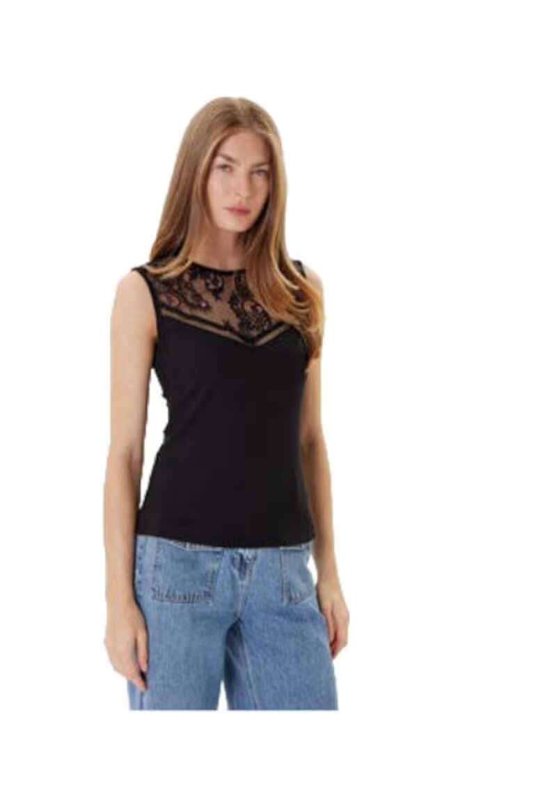 Morgan Tricou dama - poliester/viscoza/elastan - negru
