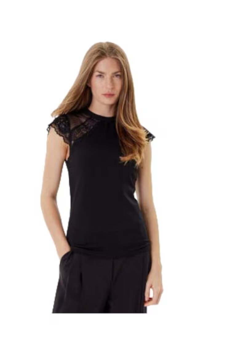 Morgan Tricou dama - viscoza/poliamida/elastan - negru