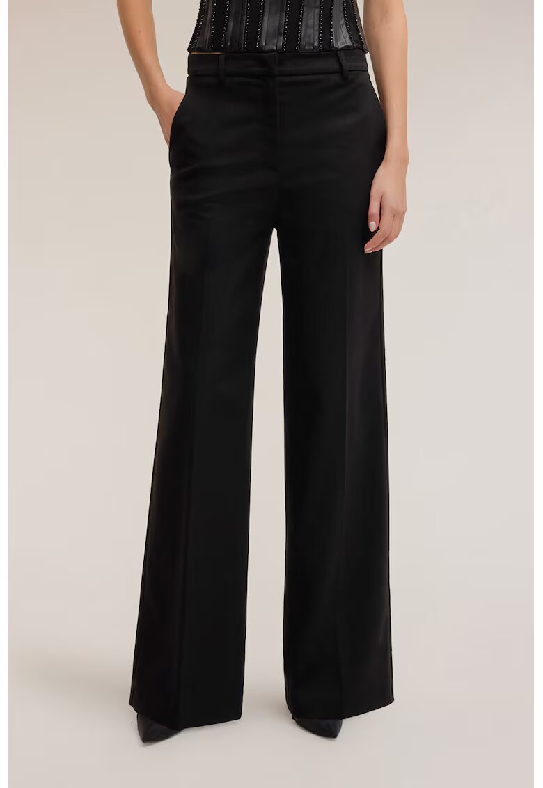 Motivi Pantaloni eleganti cu croiala ampla - Negru