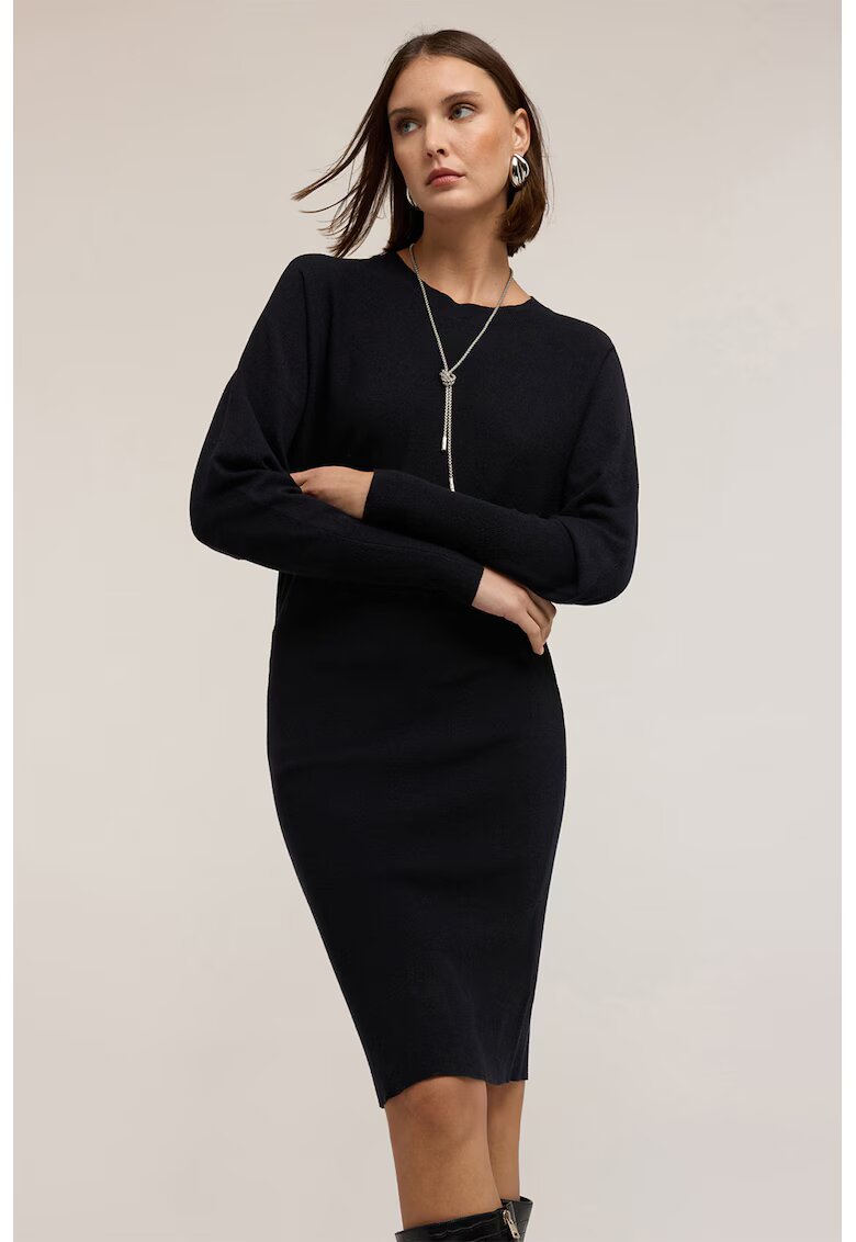 Motivi Rochie cu maneci bishop - Negru