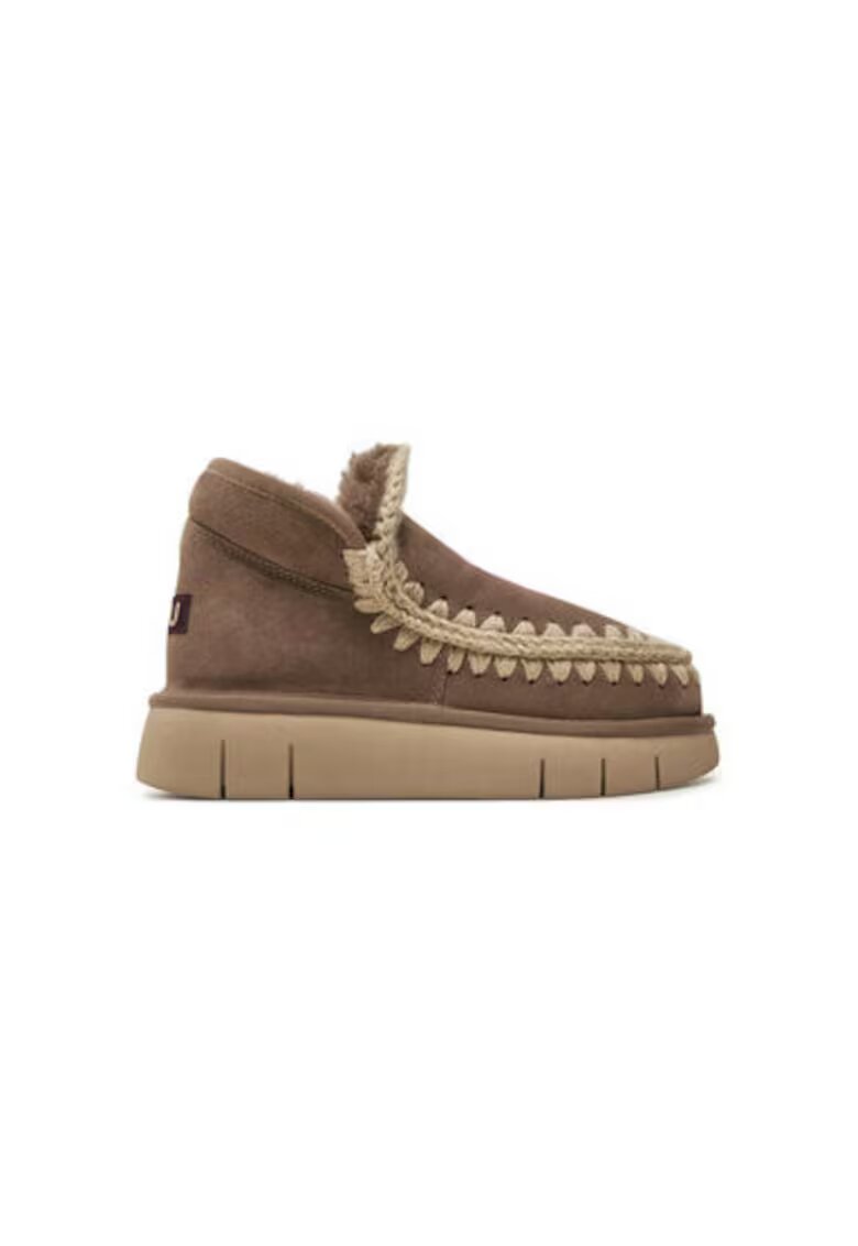 Mou Cizme de iarna dama FW531009A - Piele naturala - Maro