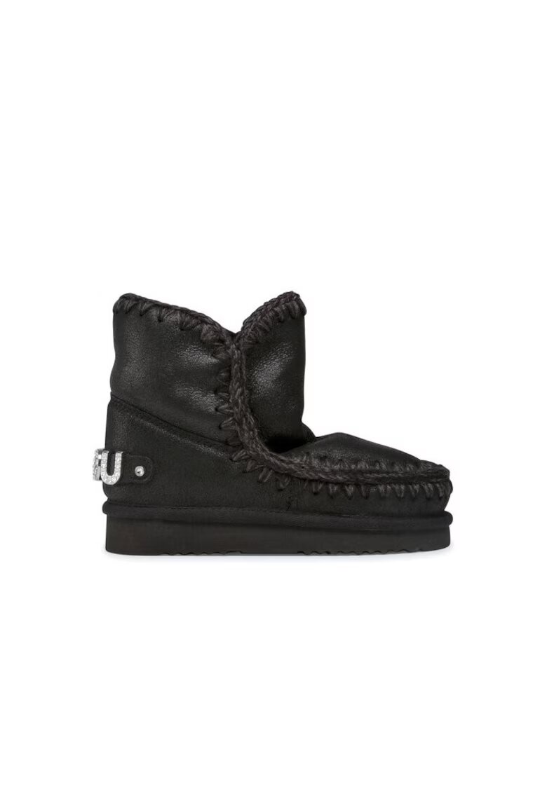 Mou Cizme sport fete - piele naturala - negru