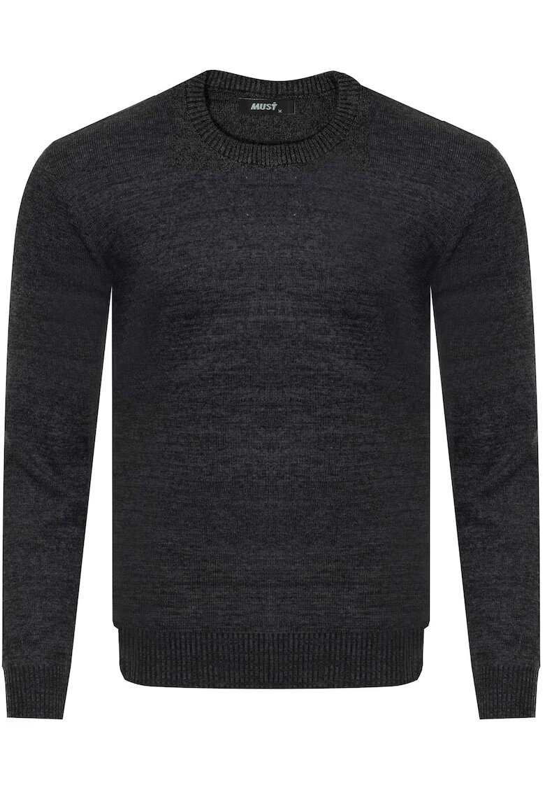 Must Pulover barbati - S8755 - gri inchis - material moale - confortabil