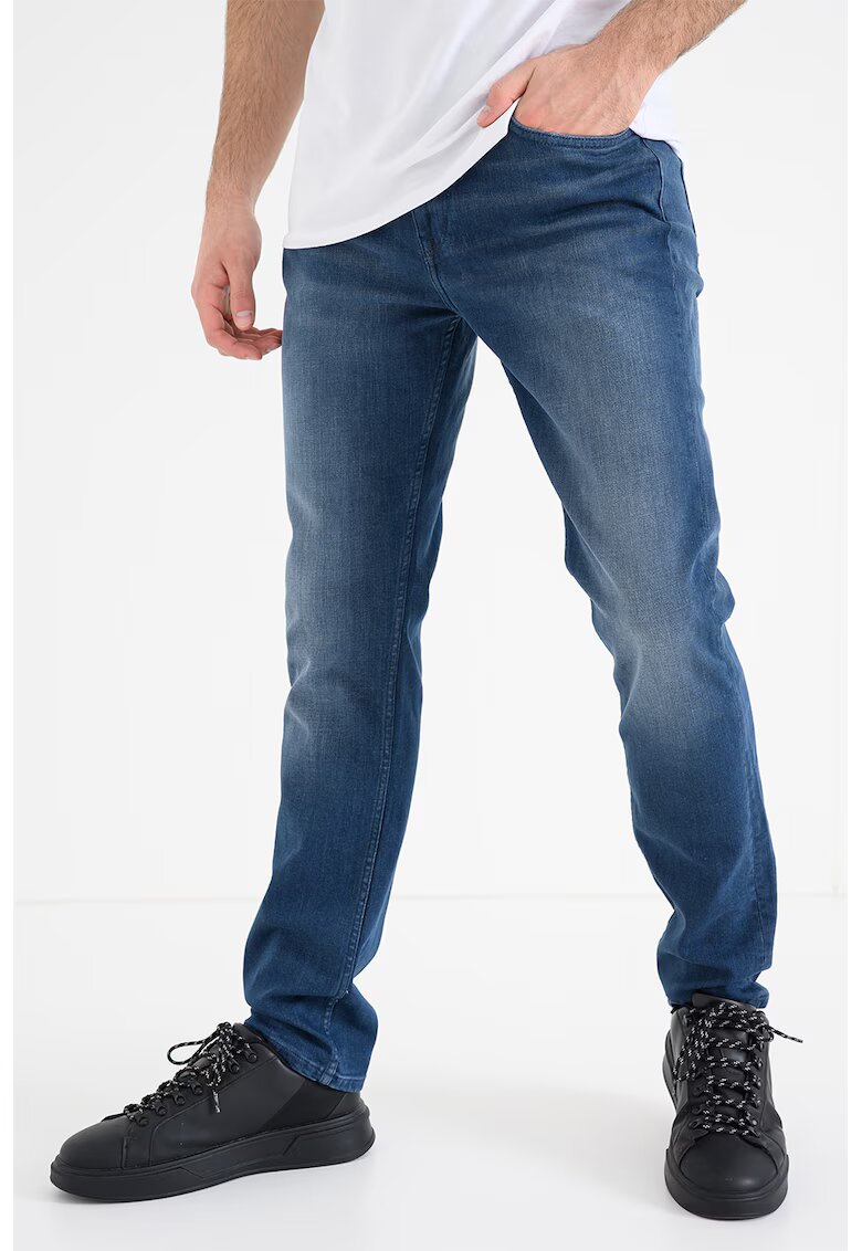 Mustang Blugi slim fit cu talie medie Vegas - Albastru