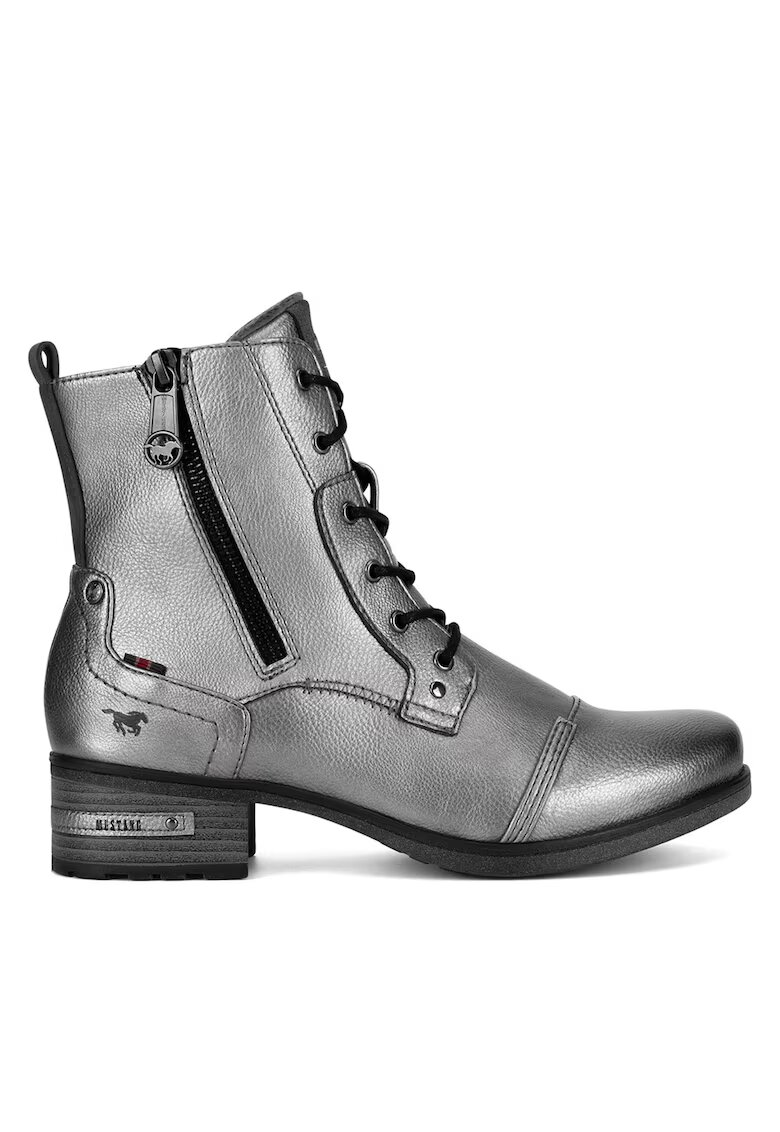 Mustang Botine dama 1229-513 - Textil - Argintiu