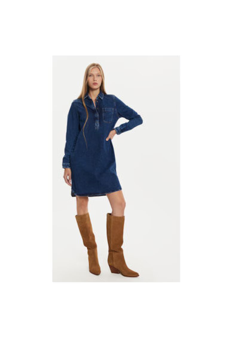 Mustang Rochie Dama - 304339967 - Bumbac - Elastan - 40 - Albastru