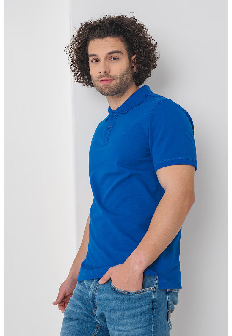 Mustang Tricou polo de bumbac - Albastru royal