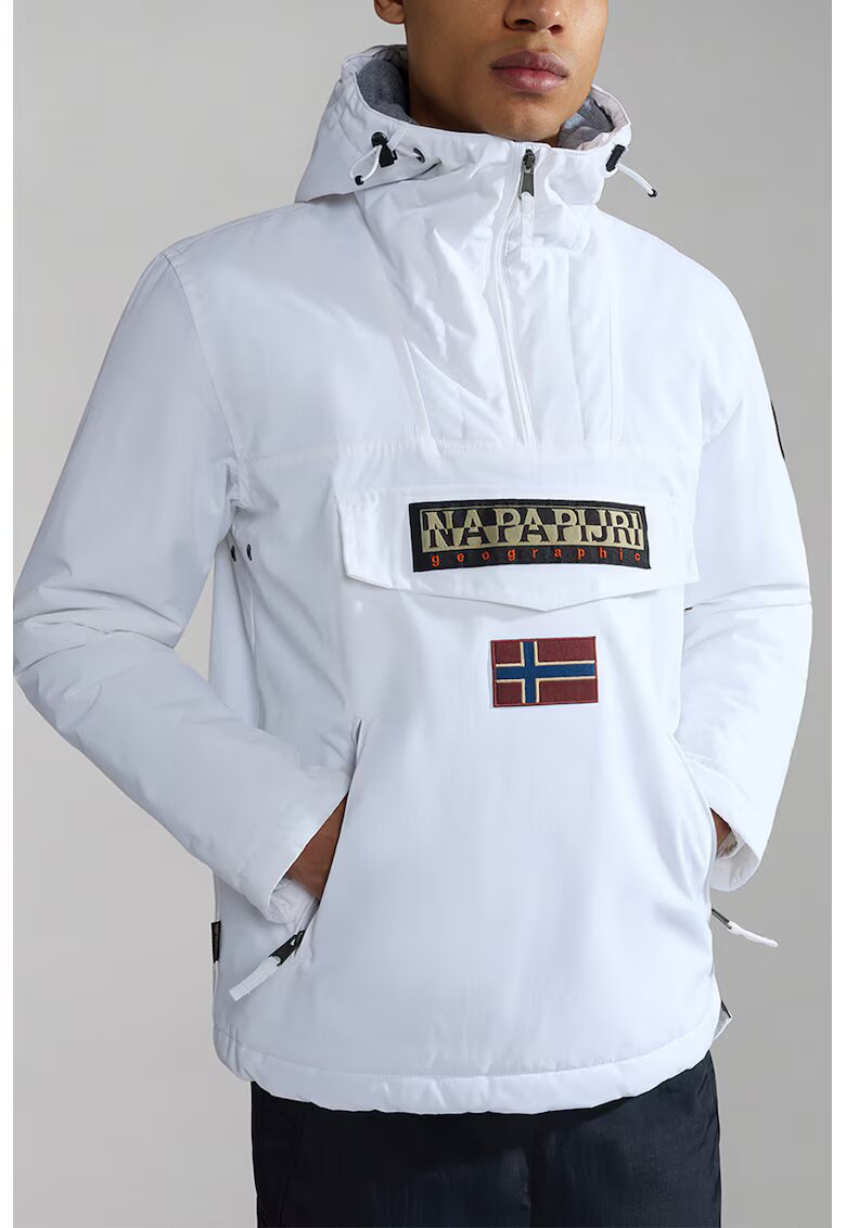 Napapijri Geaca cu logo - fara inchidere Rainforest - Alb optic