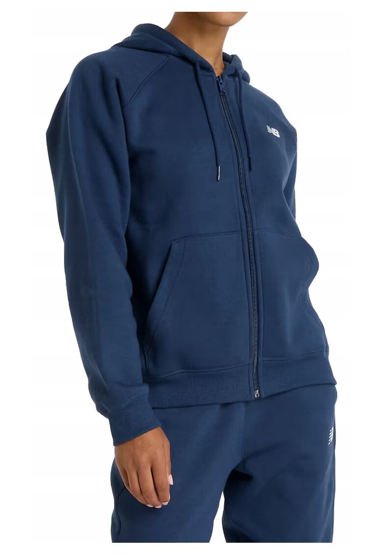 New Balance Hanorac lejer cu fermoar si maneci raglan -