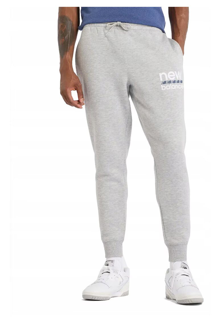 New Balance Pantaloni sport cu buzunare laterale si detaliu logo