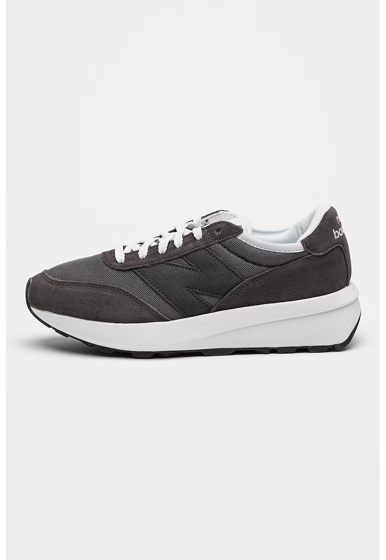 New Balance Pantofi sport 370 cu insertii de plasa - Gri antracit