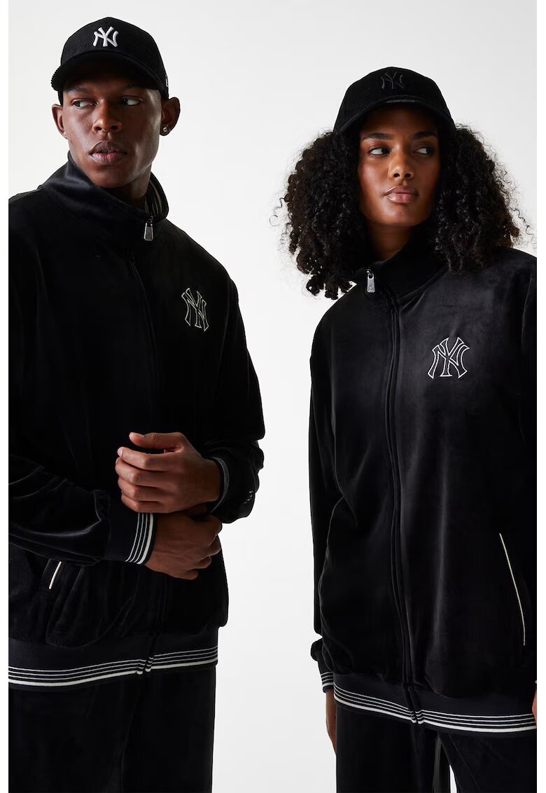 New Era Bluza unisex de trening cu logo brodat - Negru