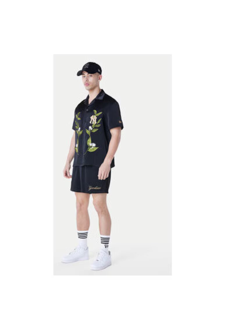 New Era Camasa barbati 60596374 - Rayon/Poliester reciclat - Negru - Negru