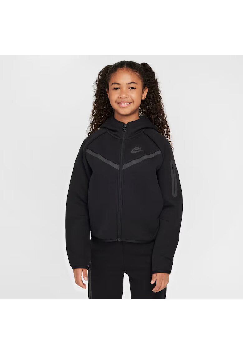 Nike Bluza cu fermoar G NSW TCH FLC HD FZ LS-HV8695-010