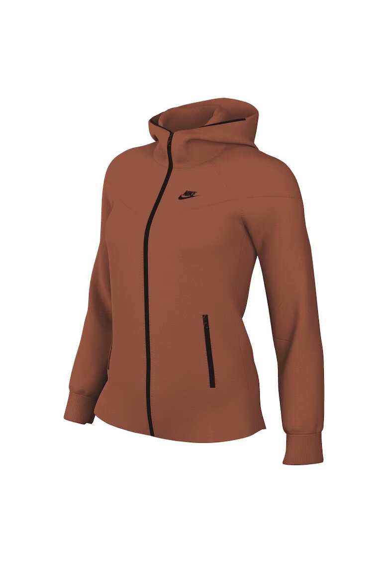 Nike Bluza cu fermoar W NSW TCH FLC WR FZ HDY-FB8338-825