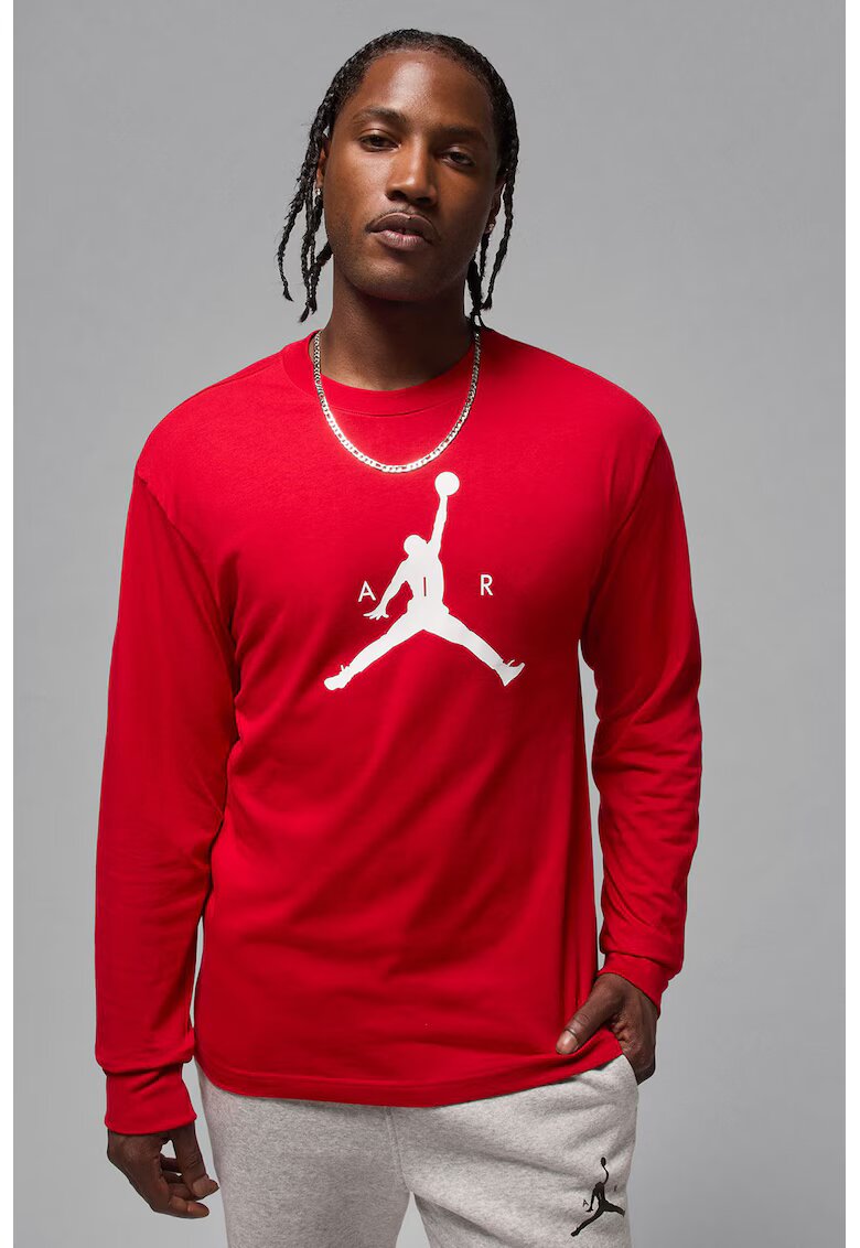 Nike Bluza de trening cu decolteu la baza gatului - pentru baschet Jumpman - Rosu