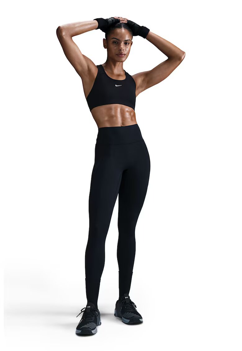 Nike Colanti cu talie inalta - pentru fitness - Negru
