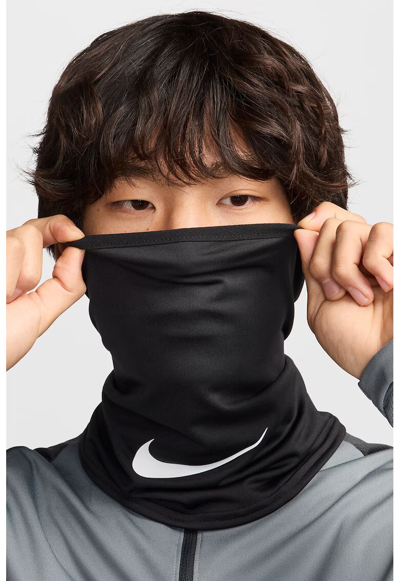 Nike Fular circular cu logo - Alb/Negru