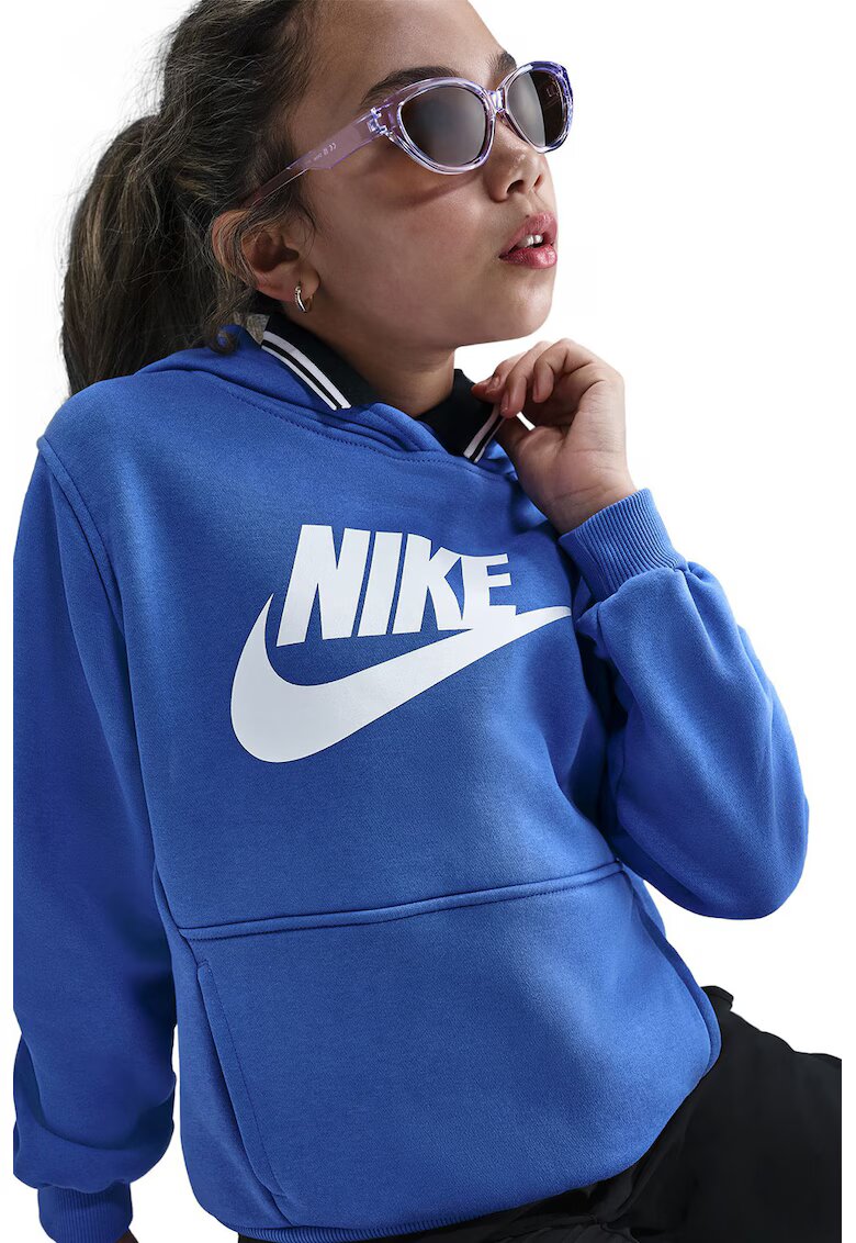 Nike Hanorac cu buzunar kangaroo Sportwear Club - Albastru deschis