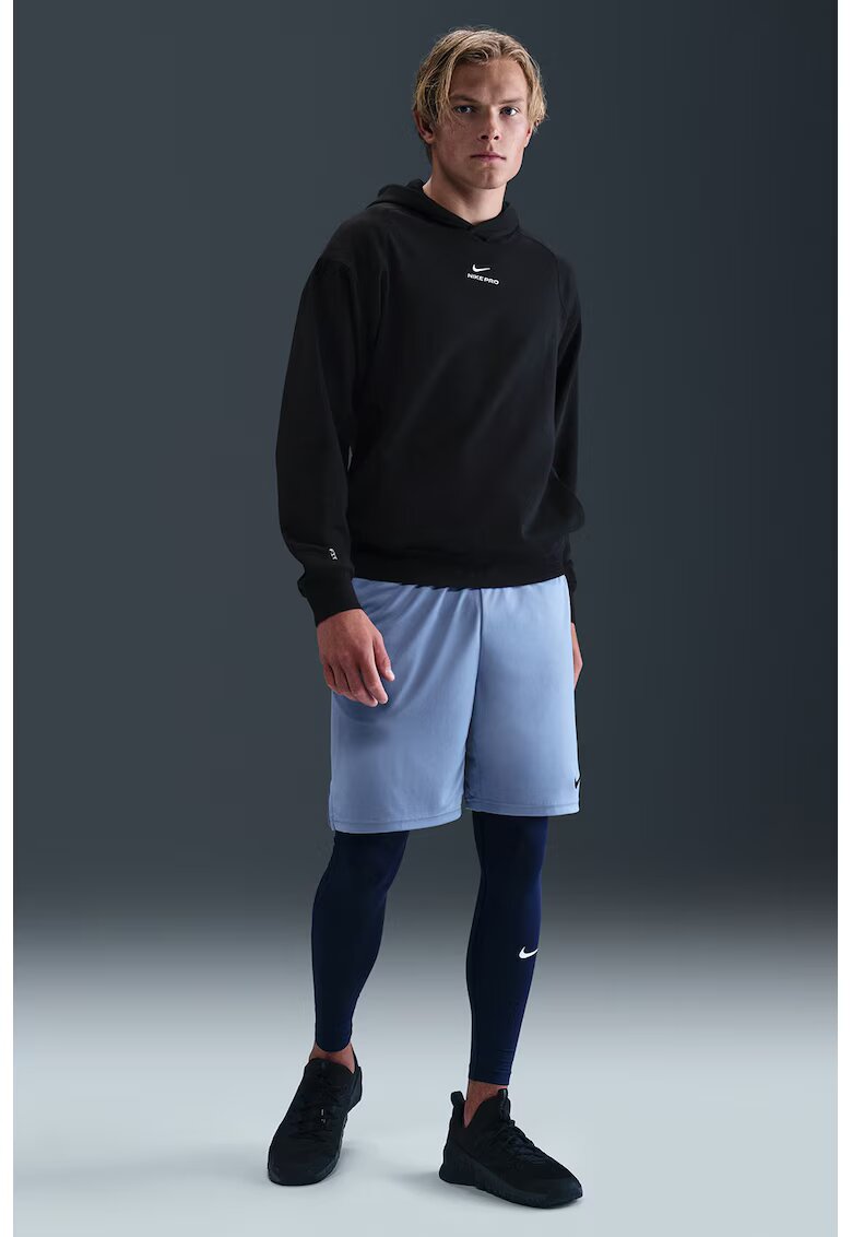 Nike Hanorac cu detaliu logo Fitness - Alb/Negru