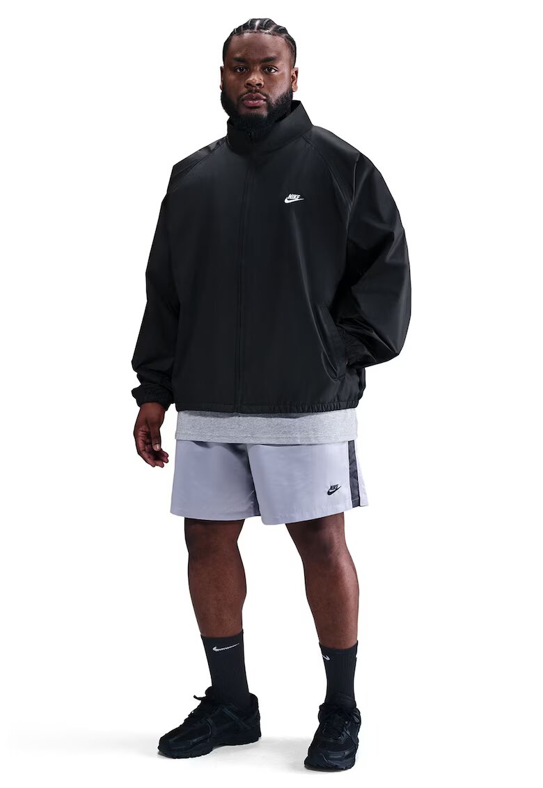 Nike Jacheta supradimensionata cu maneci raglan - Alb/Negru