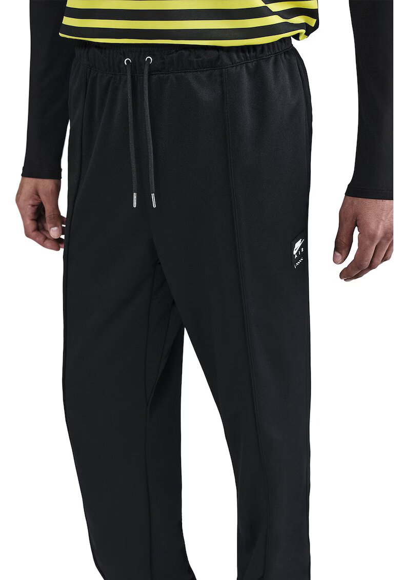 Nike Pantaloni de trening cu croiala dreapta si snur de ajustare Air - Negru