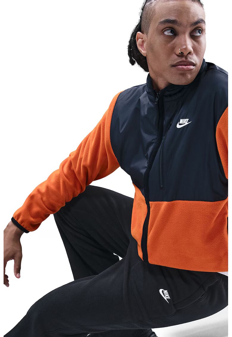Nike Pantaloni de trening din material fleece cu talie ajustabila Club - Alb/Negru