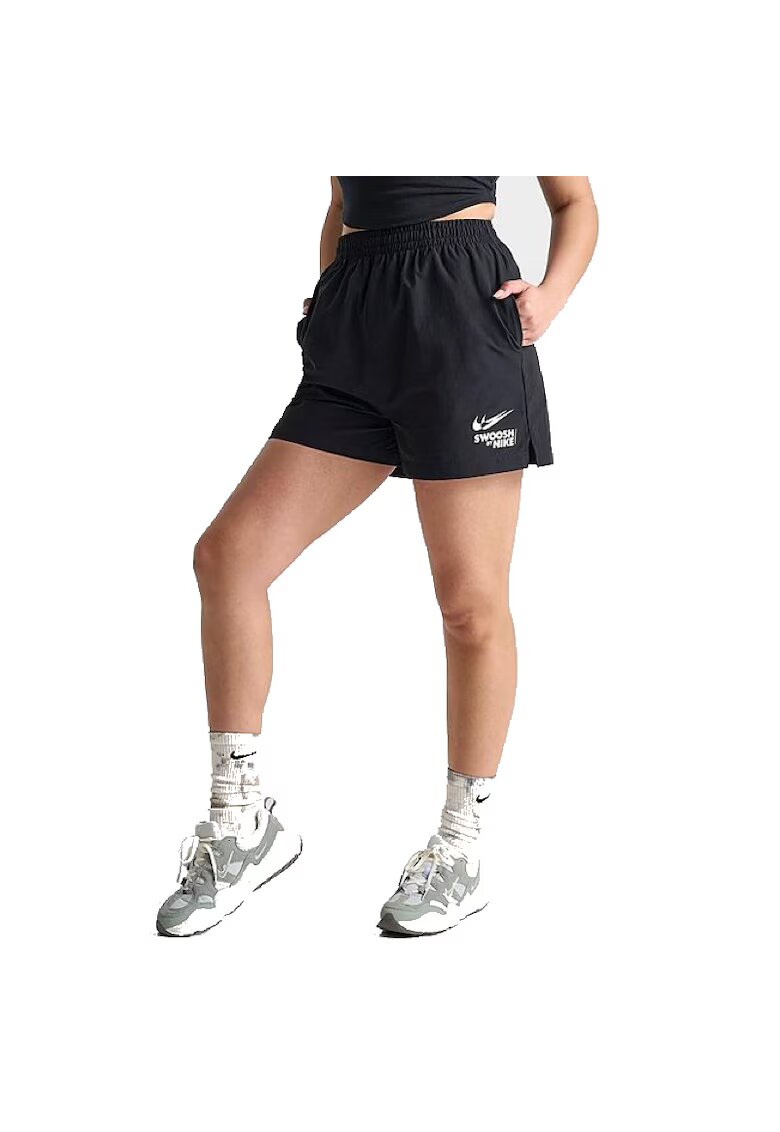 Nike Pantaloni pentru Femei - w nsw woven short gls - HF5529-010 - Negru - Negru