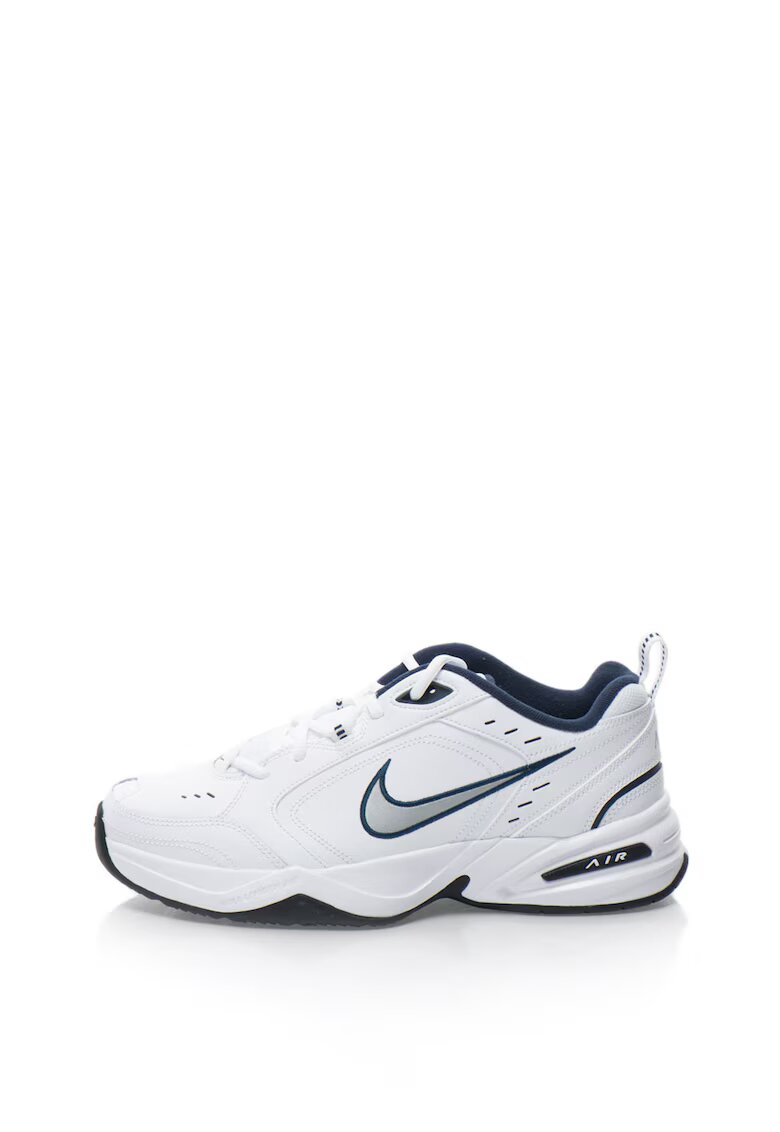 Nike Pantofi Air Monarch IV din piele si piele ecologica pentru fitness - Alb/Albastru