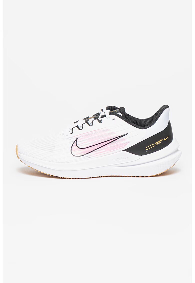 Nike Pantofi din material textil pentru alergare Air Winflo 9 - Alb/Negru/Roz