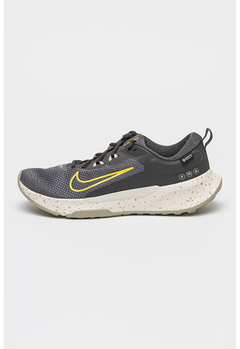 Nike Pantofi Juniper Trail 2 cu detalii reflectorizante - pentru alergare - Galben/Alb murdar/Gri inchis
