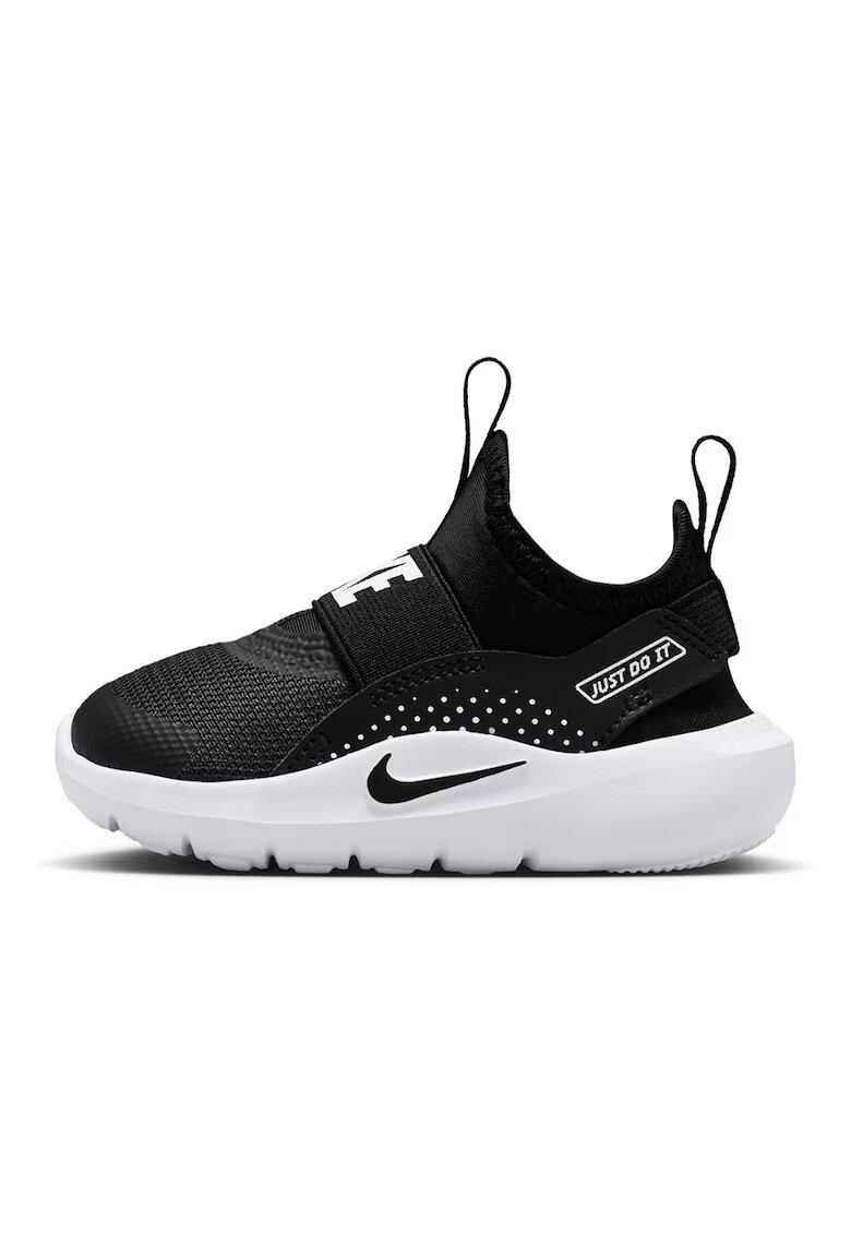 Nike Pantofi slip-on Flex Runner 4 cu detaliu logo - pentru alergare - Alb/Negru