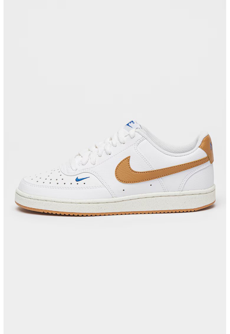 Nike Pantofi sport Court Vision Low Next Nature - Alb/Caramel